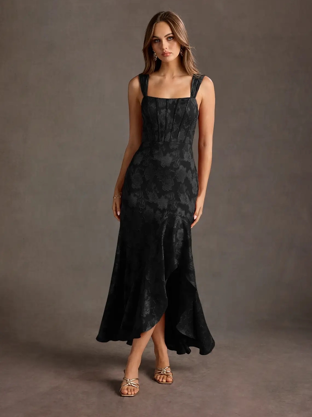 Azazie Black Dress